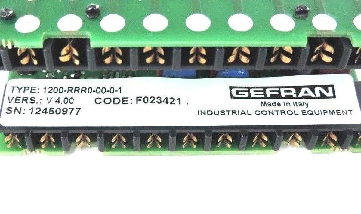 Used GEFRAN 1200-RRR0-00-0-1 CONTROLLER MODEL 1200 SERIES 100-240VAC 50/60HZ