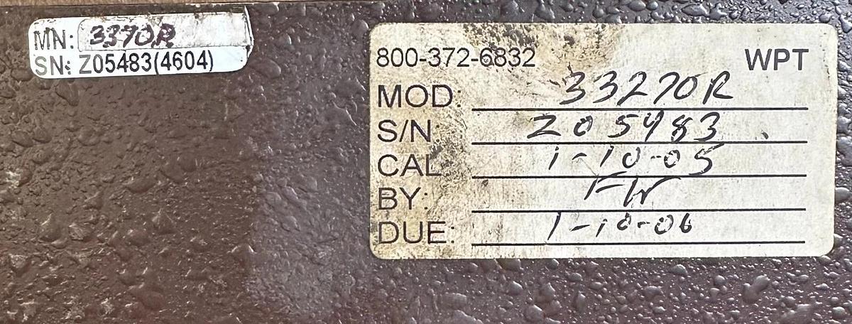 Used DAYTRONIC 33270R STRAIN GAGE INDICATOR/CONTROLLER MODEL 3370 105-135Vac 3370R