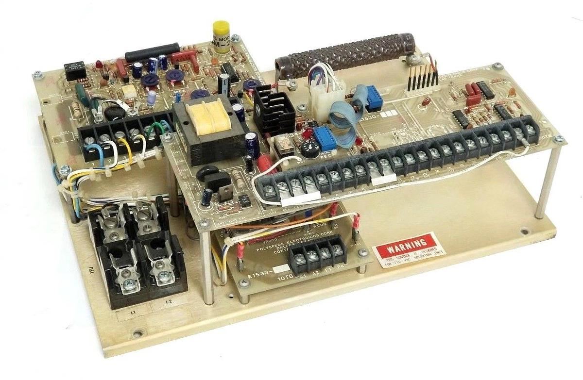 Used POLYSPEDE ESC-101 ADJ. SPEED DRIVE SYSTEM E1530-032, E1507-012, E1534-01