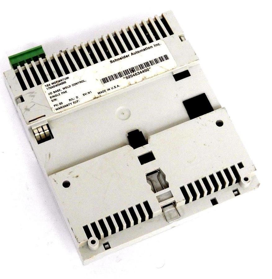 Used SCHNEIDER ELECTRIC 170LNT71000 COMMUNICATION ADAPTER W/ 170AEW34000 I/O BASE