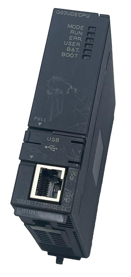 Used Mitsubishi Q03UDECPU Universal PLC CPU + Q2MEM-2MBS 2MB SRAM Memory Card NSNP