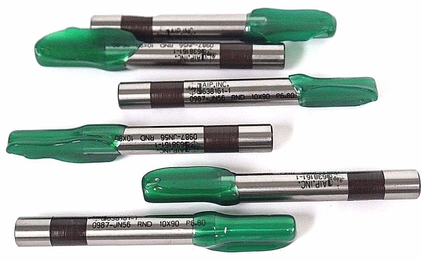 NIB AIP INC. 638161-1 PUNCH 0987-JN56 RND 10X90 P6.80, H10-RP - LOT OF 6