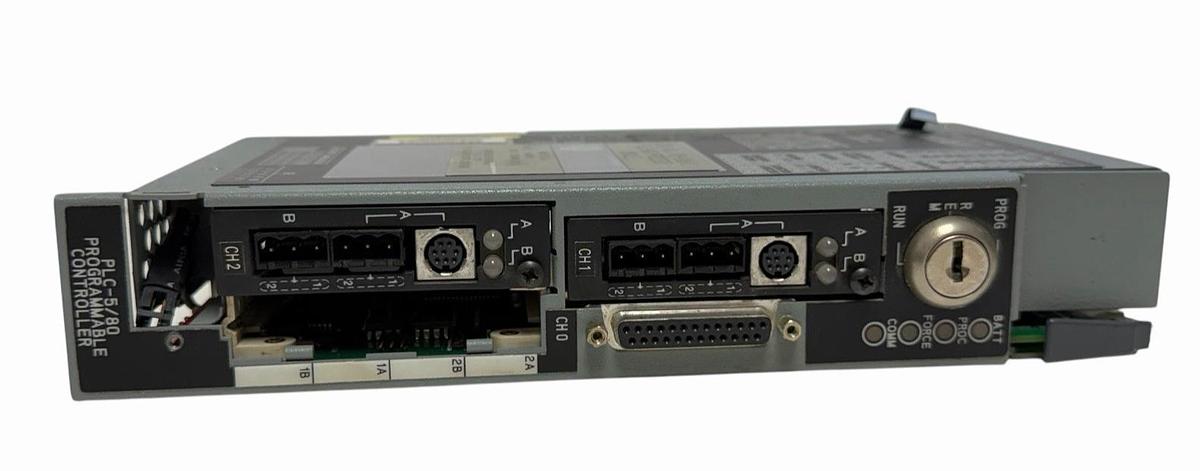 Used ALLEN BRADLEY 1785-L80B/C PLC-5/80 PROCESSOR MODULE F/W REV: H (NO KEY)