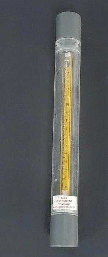 Used KING INSTRUMENT B-250-4 FLOW METER 0-15 B2504