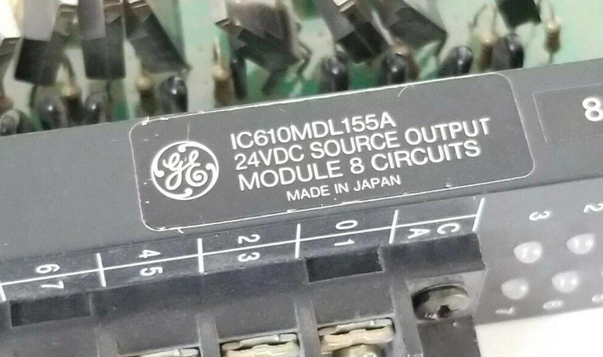 Used GE FANUC IC610MDL155A SOURCE OUTPUT MODULE 24VDC 8 CIRCUIT IC610MDL155