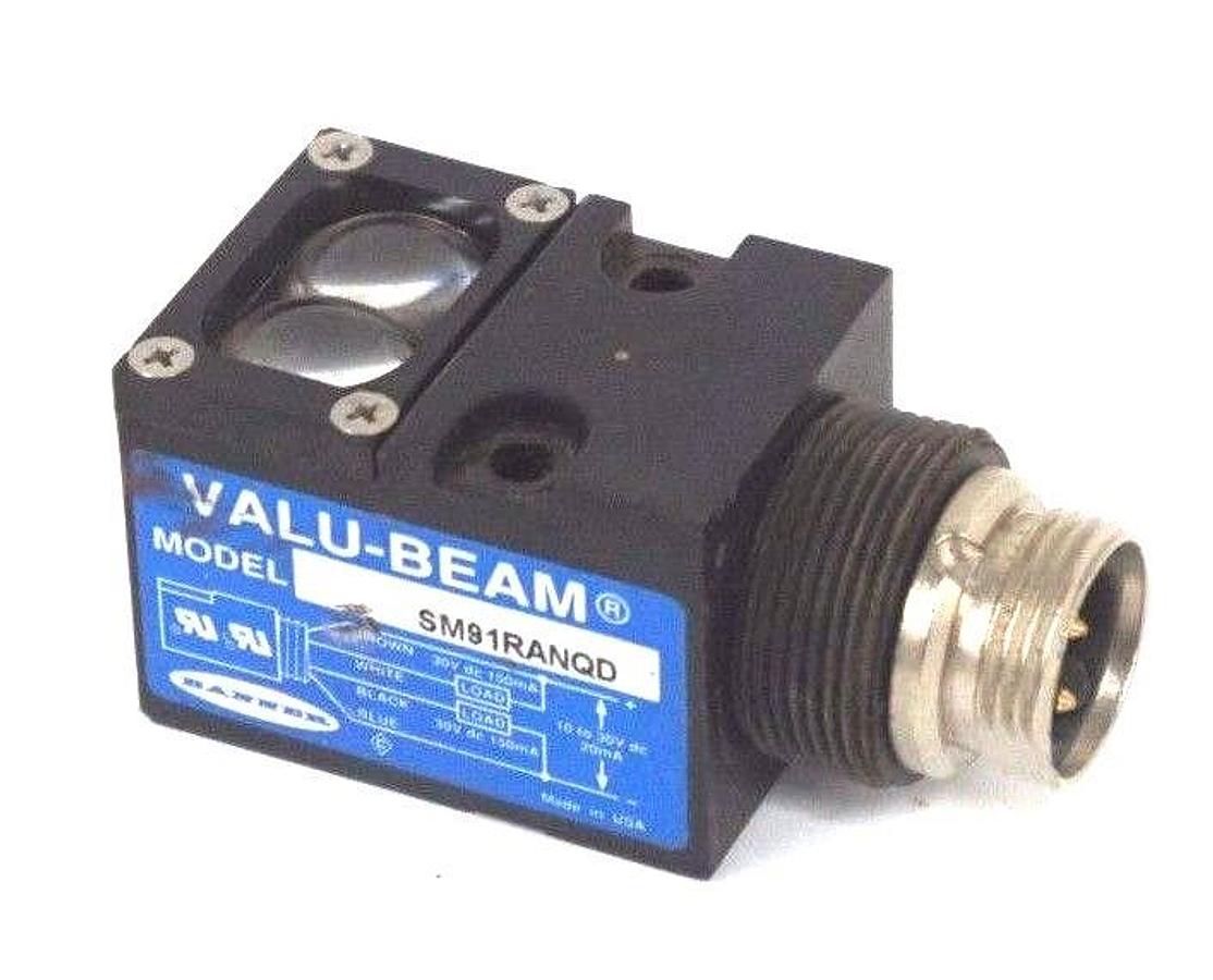Used BANNER SM91RANQD VALU-BEAM RECEIVER 39554, 10 TO 30V DC, 200mA