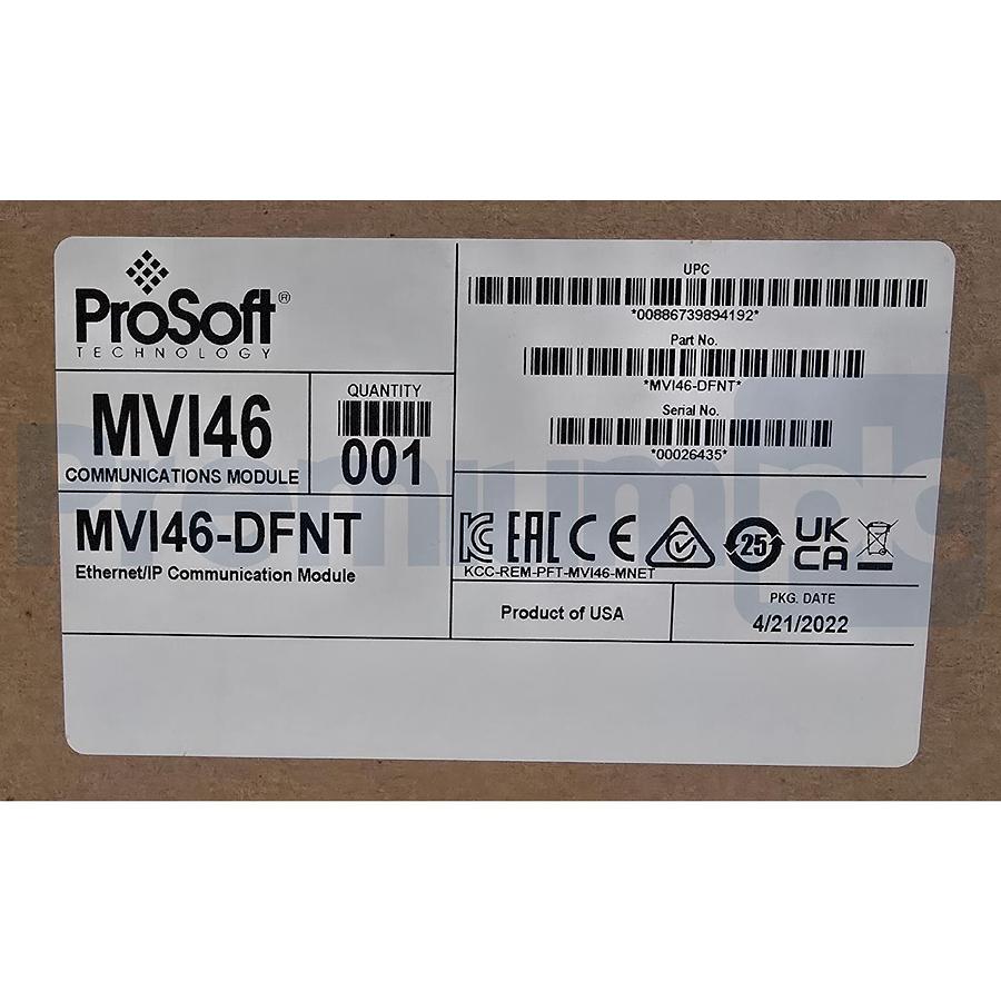 Used ProSoft MVI46-DFNT MVI46 Ethernet/IP COMMUNICATION MODULE FOR SLC MVI46DFNT NSMP