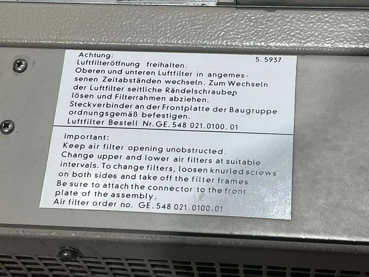Used SIEMENS SINUMERIK  OPERATOR CONSOLE *FOR PARTS* GE. 548 021.7128.04