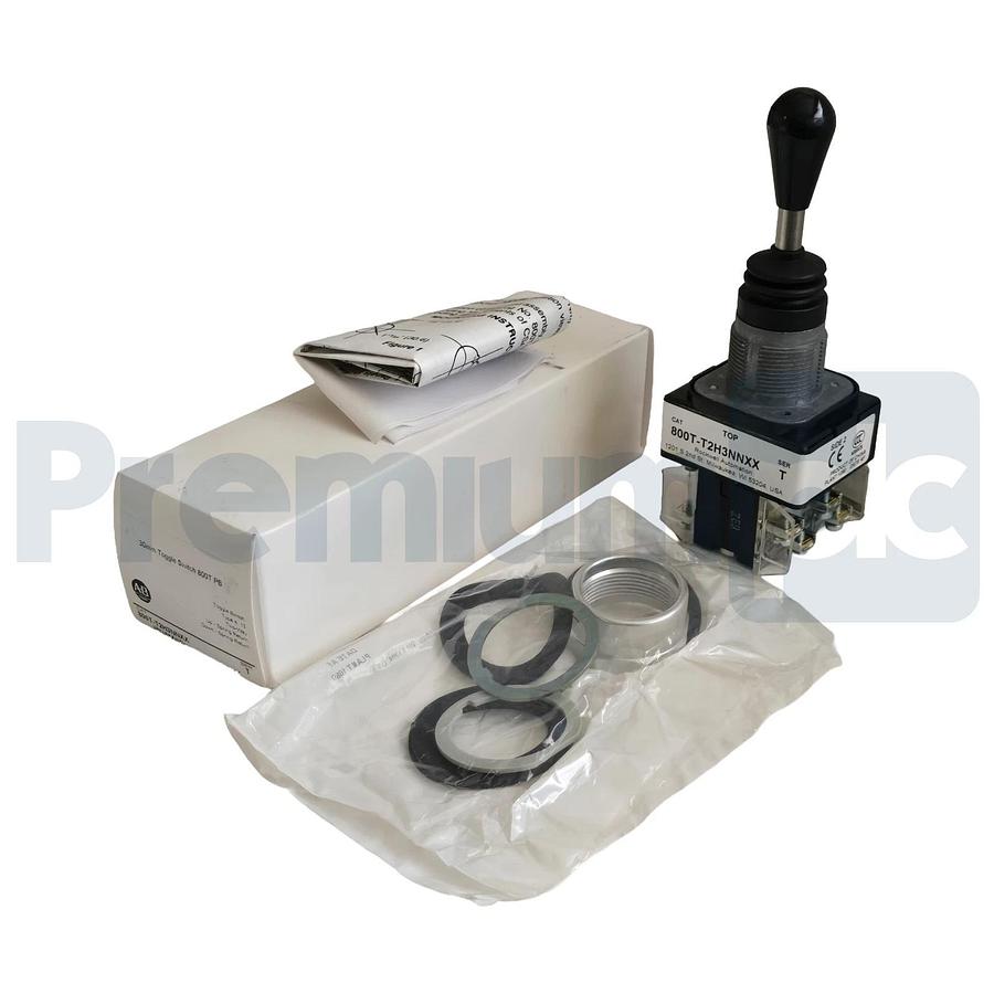 Allen-Bradley 800T-T2H3NNXX /T 30mm 2-Way Toggle Switch Spring Return, 2NO/2NC
