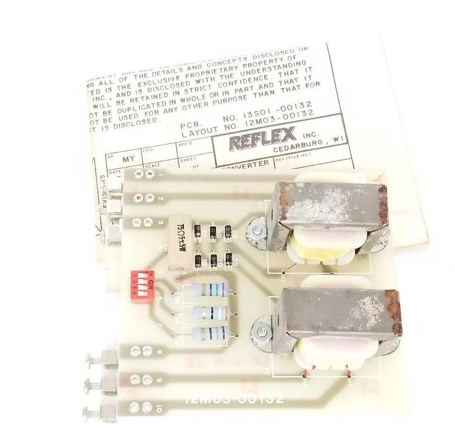 Used NIB REFLEX INC. 12M03-00132 CURRENT ISOLATOR BOARD 5A/2V 12M0300132