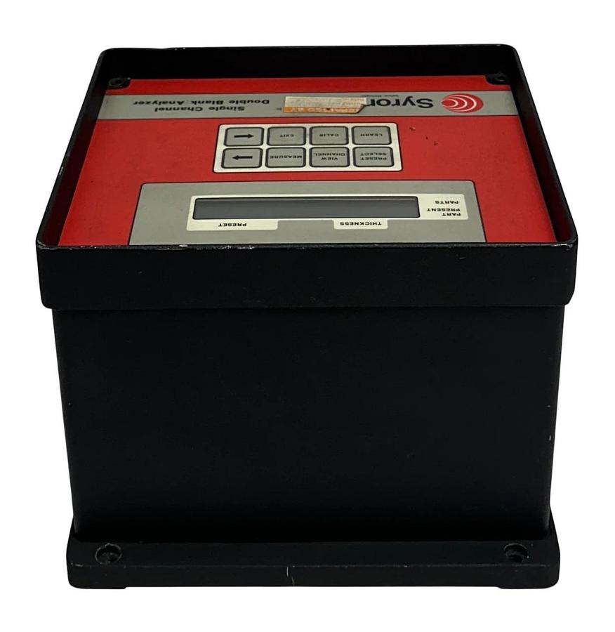 Refurbished SYRON DBA100 SINGLE CHANNEL DOUBLE BLANK ANALYZER 120VAC 60Hz SENSOR/CONTROL REP