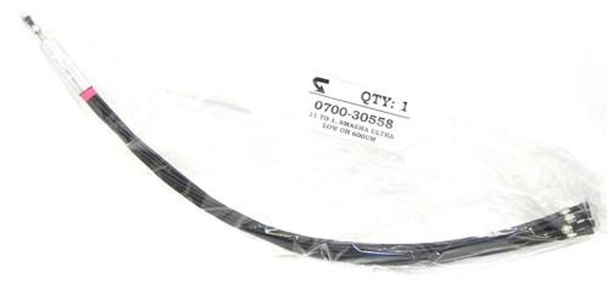 Used (8) NEW ULTRA LOW OH 600UM CABLES 040909-2, 0700-30558, 11 TO 1 SMASMA ULTRA