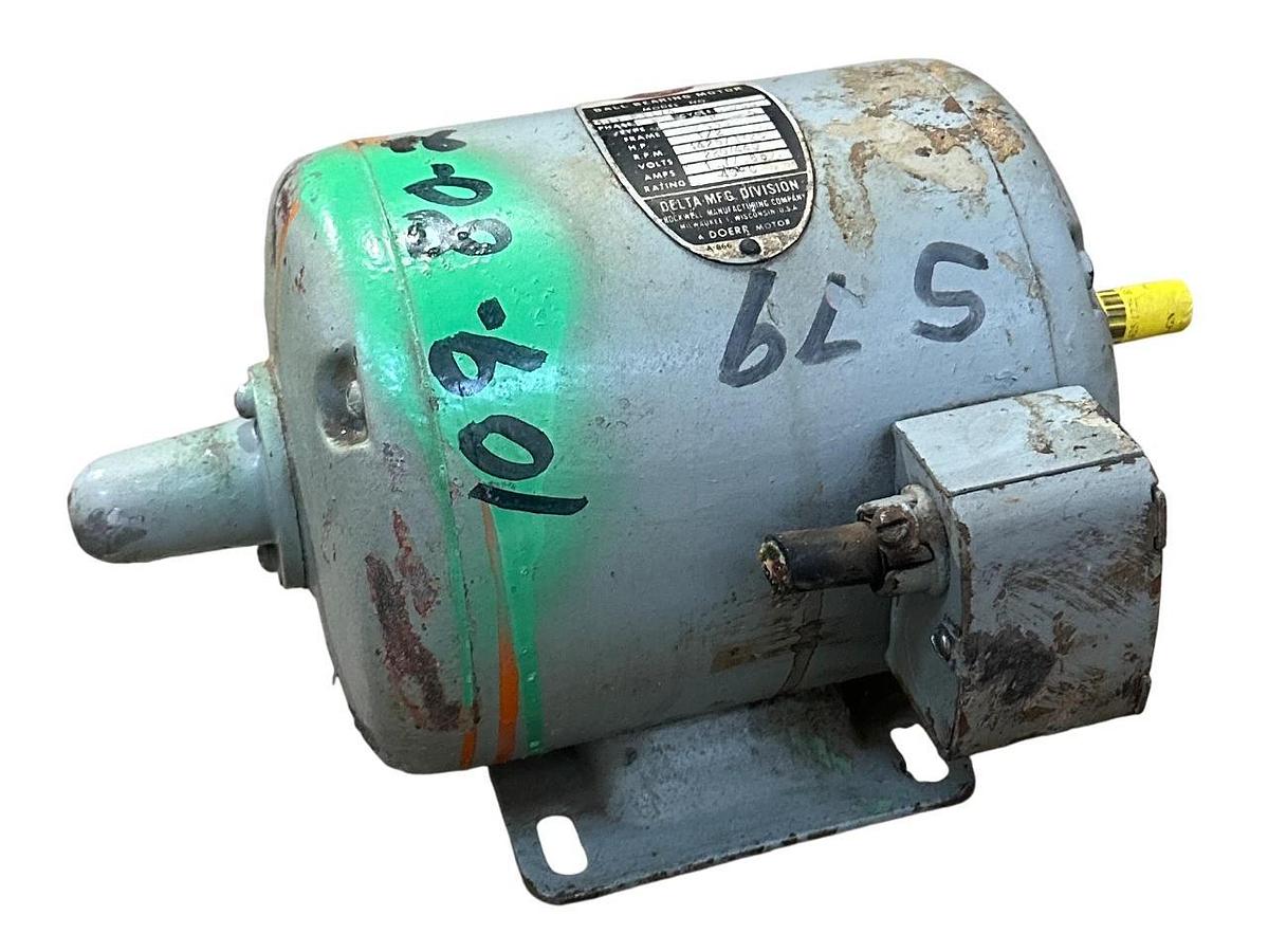 Used ROCKWELL DELTA MODEL M39 E1174 GN / M39E1174GN BALL BEARING MOTOR 1/2HP USNP