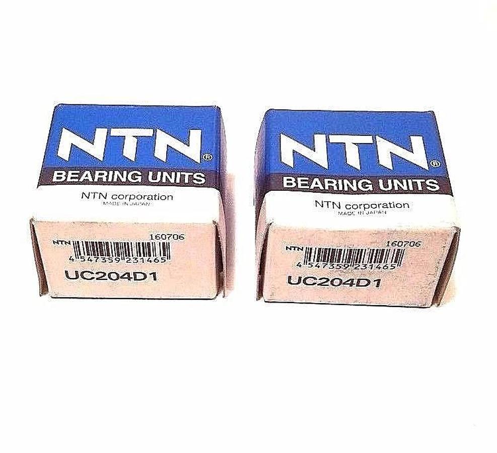 Used LOT OF 2 NIB NTN UC204D1 INSERT BEARINGS