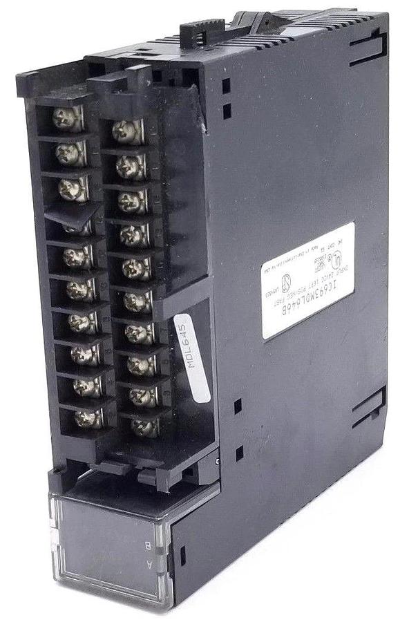 Used GE FANUC IC693MDL646B INPUT MODULE 24VDC 16PT POS/NEG FAST MISSING DOOR