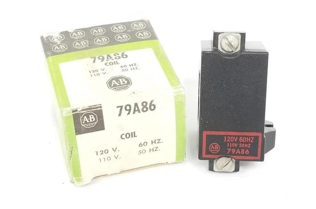 Used ALLEN BRADLEY 79A86 COIL 120V 60HZ, 110V. 50HZ