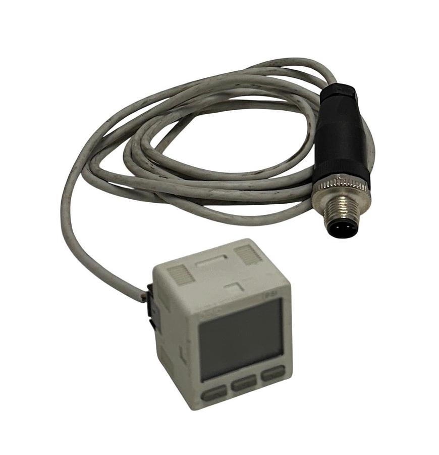 Used SMC ISE20-P-P / ISE20PP DIGITAL PRESSURE SWITCH 12-24VDC 25mA POSITIVE USNP