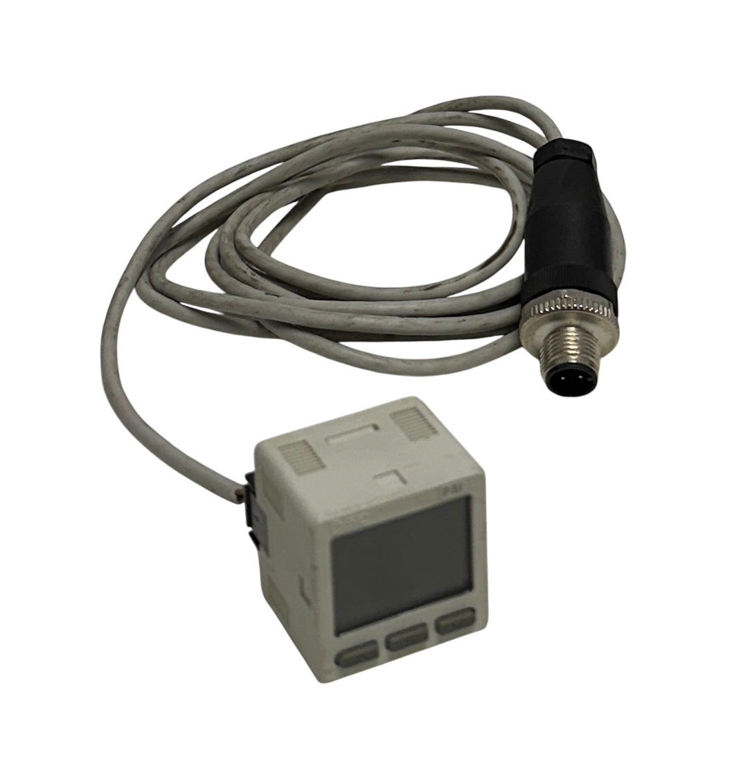 Used SMC ISE20-P-P / ISE20PP DIGITAL PRESSURE SWITCH 12-24VDC 25mA POSITIVE USNP