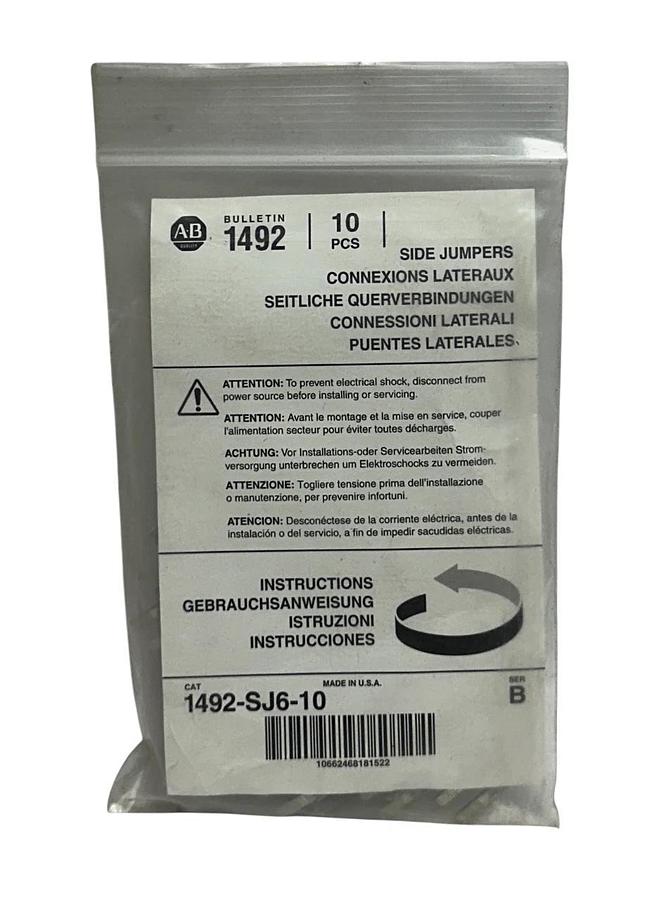 50 ALLEN BRADLEY 1492-SJ6-10 /B BULLETIN 1492 SIDE JUMPERS GRAY OEM NSMP
