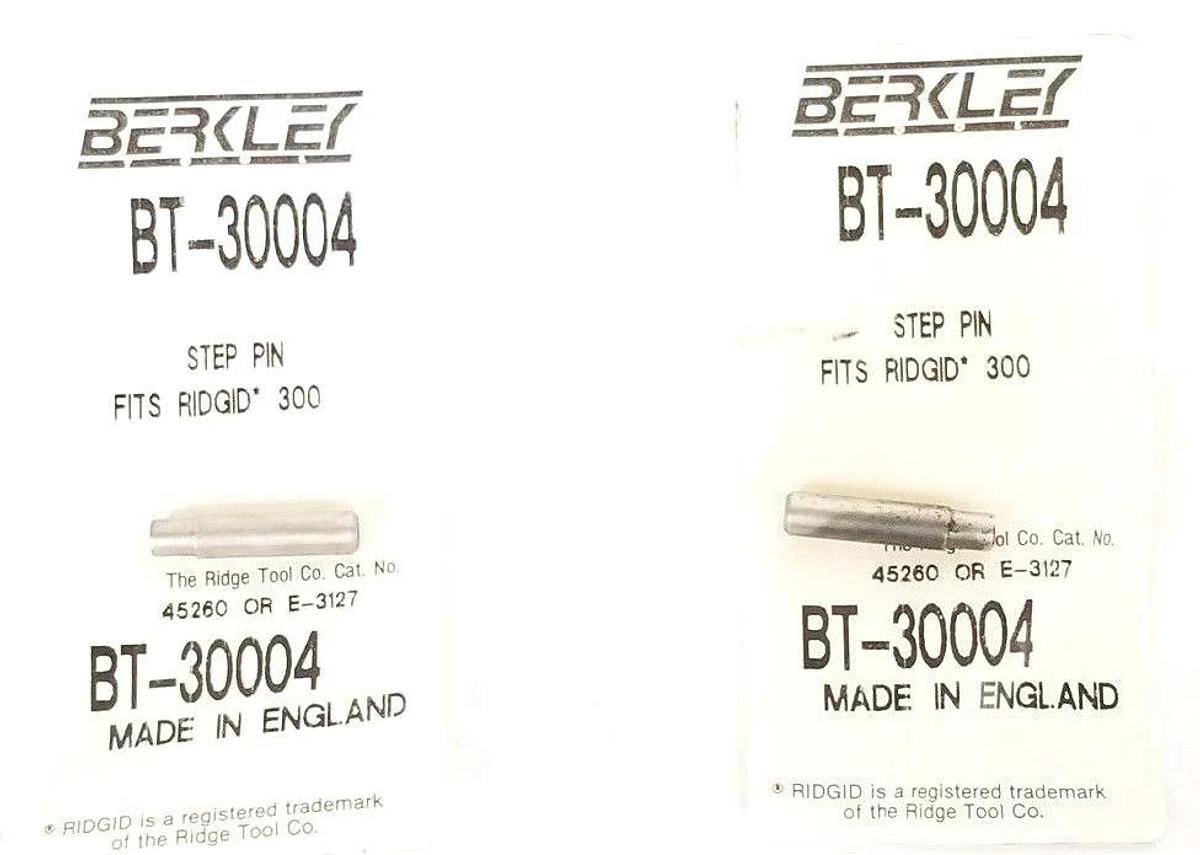 Used LOT OF 2 NEW BERKLEY BT-30004 STEP PINS FITS RIDGID 300, 45260 OR E-3127