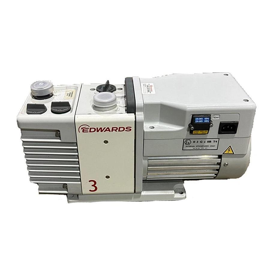 Used FOR PARTS EDWARDS A65201903 RV3 ROTARY VACUUM PUMP 50/60Hz 110/240V 1-PHASE
