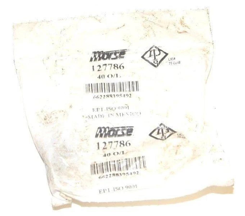 Used LOT OF 9 NEW MORSE 127786 RIVETED ROLLER CHAIN LINKS, 40 O/L, 40OL