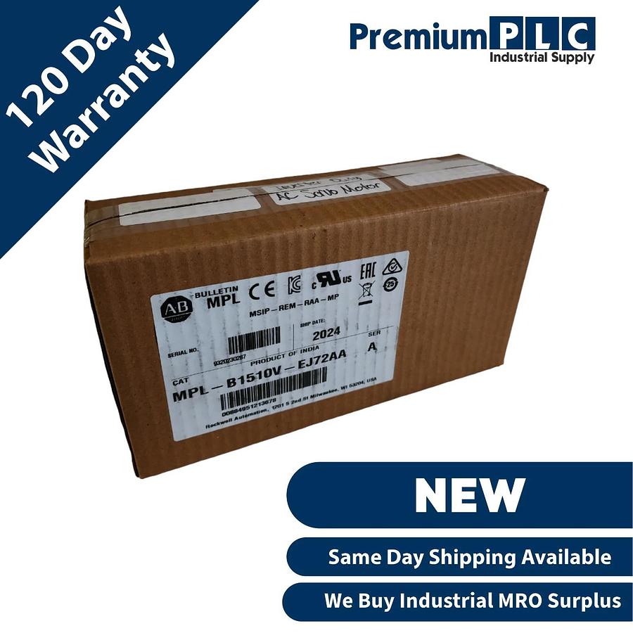 ALLEN BRADLEY MPL-B1510V-EJ72AA /A MPL Kinetix Servo Motor 460V 3P 0.16kW NSMP