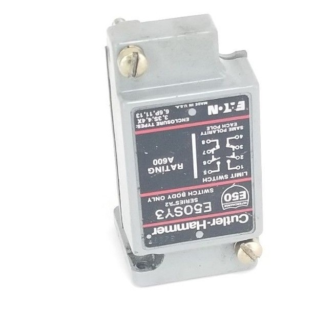 Used CUTLER HAMMER E50SY3 LIMIT SWITCH BODY, SERIES A2