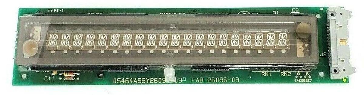 Used IEE 05464ASSY26097-03 DISPLAY UNIT BOARD FLUORESCENT FAB 26096-03 05464-26093-03