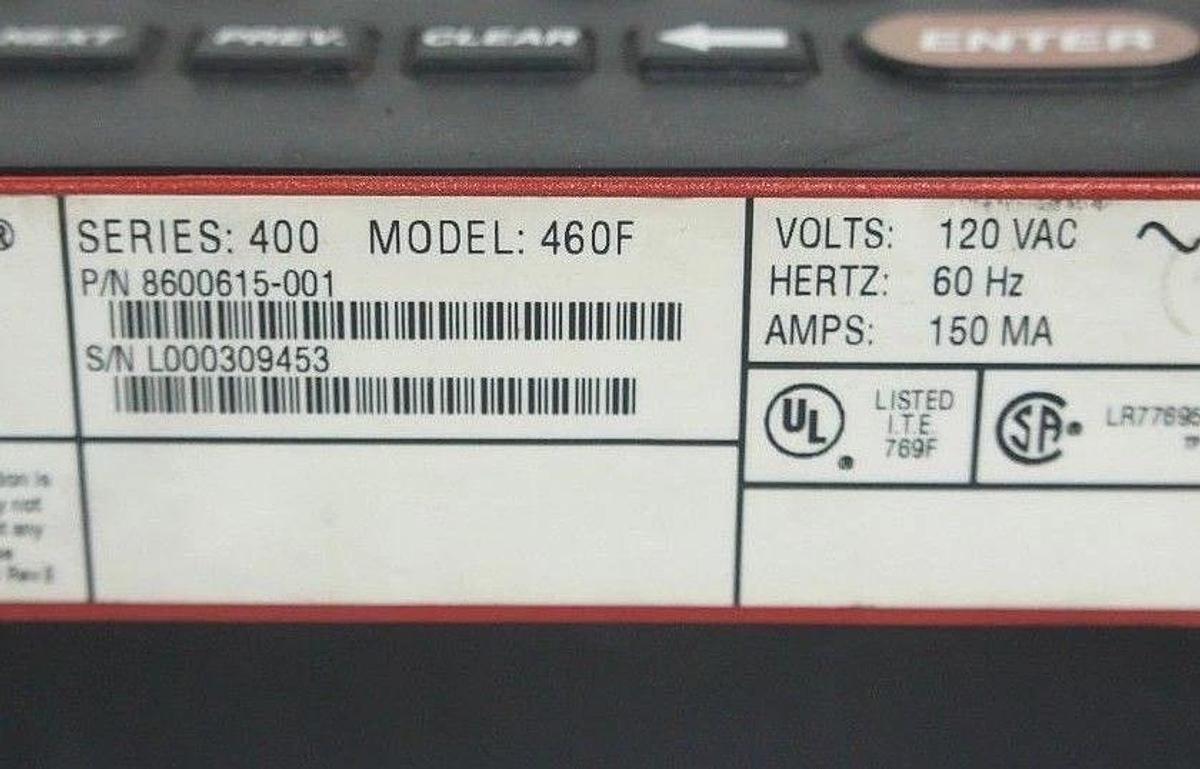 Used KRONOS 8600615-001 DIGITAL TIME CLOCK MODEL 460F 120 VAC, 60 HZ, 150 MA