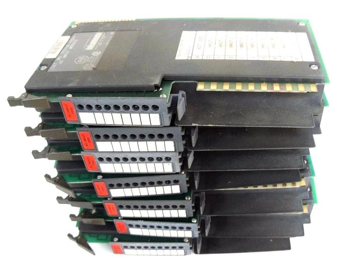 Used LOT OF 7 ALLEN BRADLEY 1771-IA (120V) AC INPUT MODULES 1771IA