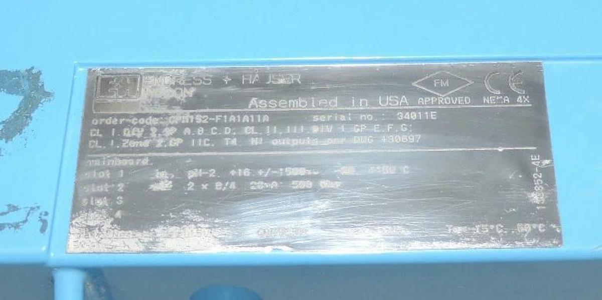 Used ENDRESS & HAUSER MYCOM 152 CPM152-F1A1A11A PH MEASUREMENT CONTROLLER