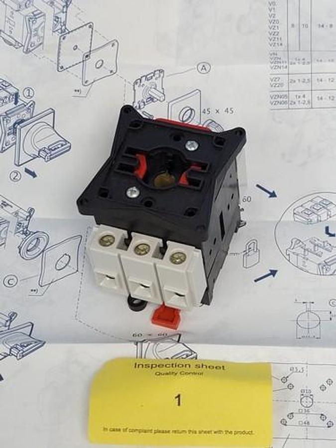 NEW TELEMECANIQUE VCF1 MAIN EMERGENCY SWITCH DISCONNECT + HANDLE