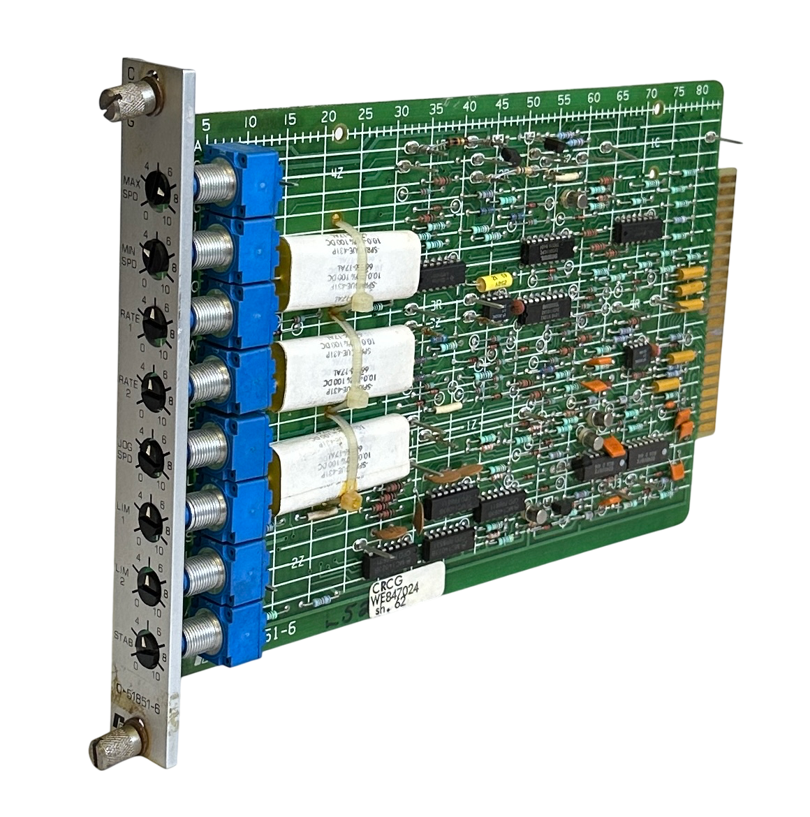Used RELIANCE ELECTRIC 0-51851-6 / 0518516 CRCG REGULATOR CONTROL MODULE