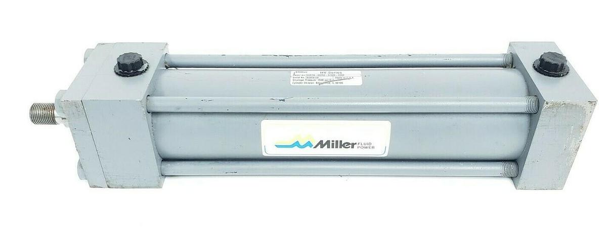 Used MILLER HV SERIES 50R2N-00250-01000-0100 HYDRAULIC CYLINDER 2500PSI