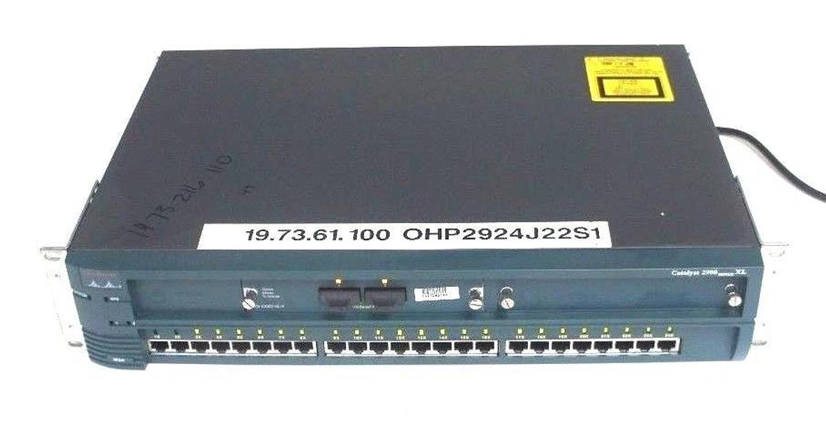 Used CISCO SYSTEMS WS-C2924M-XL-EN LAN SWITCH CATALYST 2900 SERIES XL WSC2924MXLEN