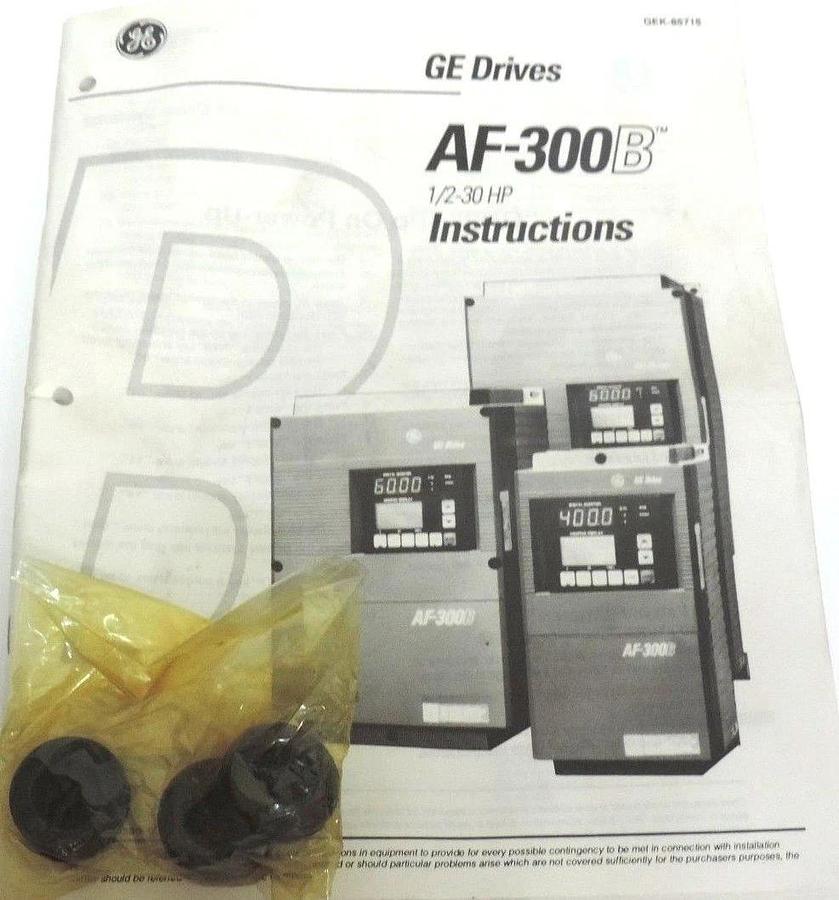 Used NIB GE 6VAF343002B-A2 DRIVE 6VAF343002BA2, AF-300B, 460V, 3.9A INPUT, HP: 2