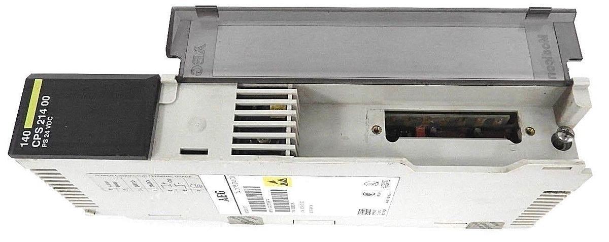 Used SCHNEIDER MODICON 140CPS21400 POWER SUPPLY 8AMP 24VDC, 140-CPS-214-00