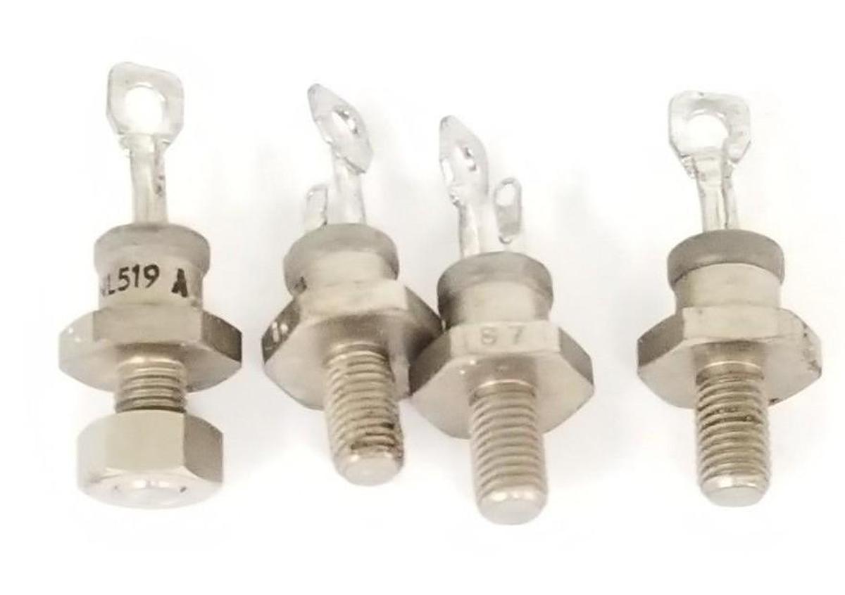 Used LOT OF 4 NATIONAL ELECTRONICS NL519-A RECTIFIER STUD DIODE 1.87 NL519