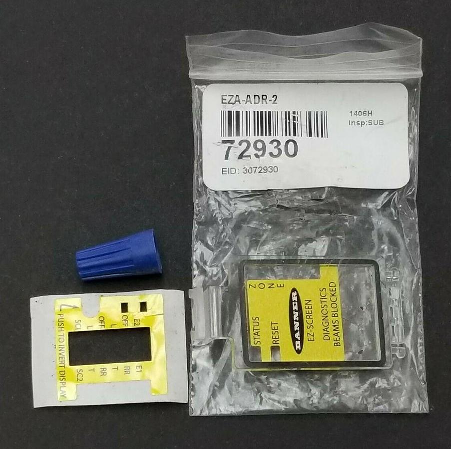 NEW BANNER EZA-ADR-2 EZ-SCREEN ACCESSORY ACCESS DOOR INVERT DISPLAY EZAADR2
