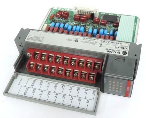 Used ALLEN BRADLEY SLC 500 1746-IA16 INPUT MODULE SER. C 85-132VAC 50/60HZ, 1746IA16