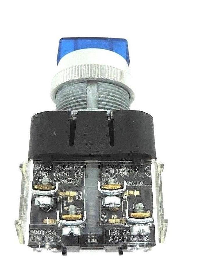 Used NIB ALLEN BRADLEY 800T-10JBH2KB7AX ILLUM. SELECTOR SWITCH 3-POS. 800T10JBH2KB7AX
