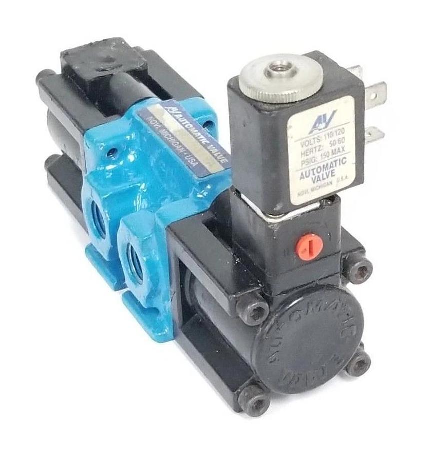 Used AUTOMATIC VALVE N6308B22-X19A SOLENOID VALVE 110/120V 50/60HZ 150PSIG MAX