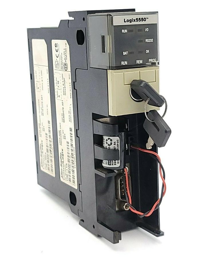 Used ALLEN BRADLEY 1756-M3/A REV. B01 SER. A 1756-L1/A REV. S01 SER. A F/W: 7.10