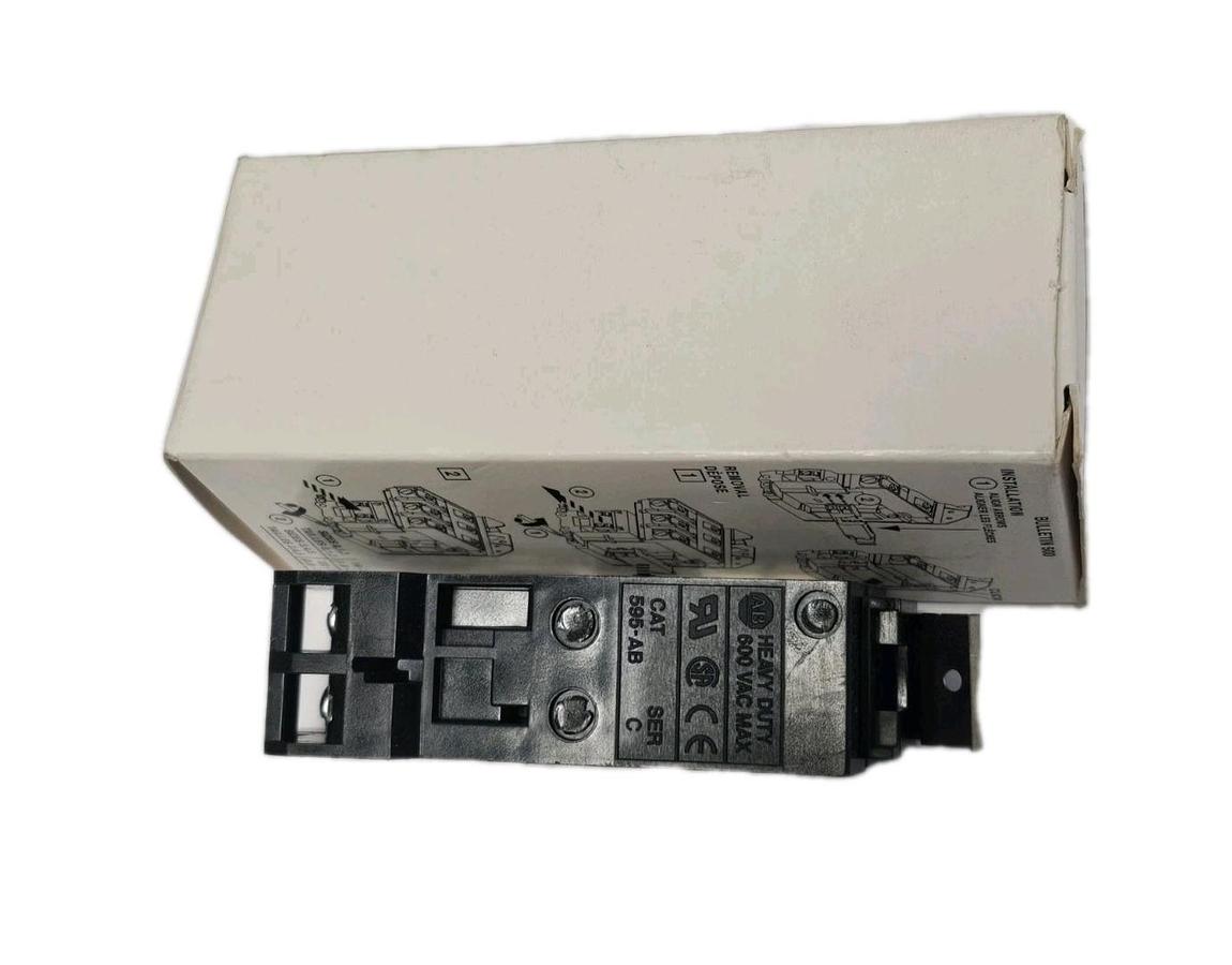 LOT OF 2 NIB ALLEN BRADLEY 595-AB AUXILIARY CONTACTS 595AB SER. C NSFP