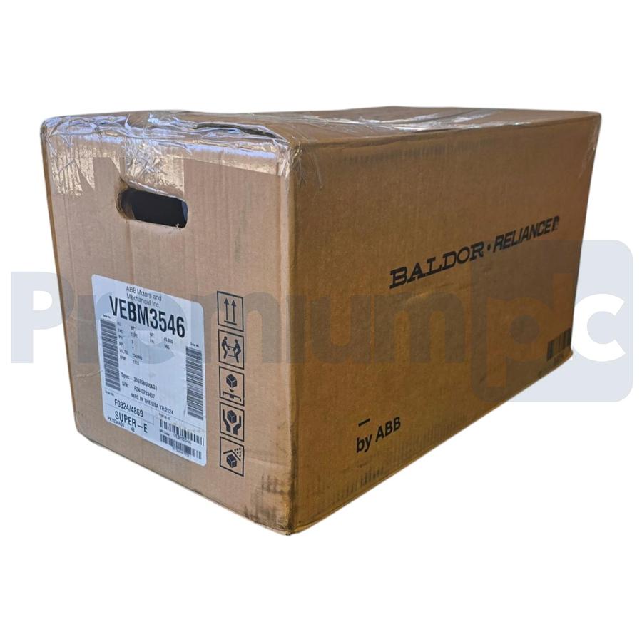 Used ABB Baldor-Reliance VEBM3546 1HP 1760 RPM 3PH 56C TEFC AC Brake Motor 230/460V