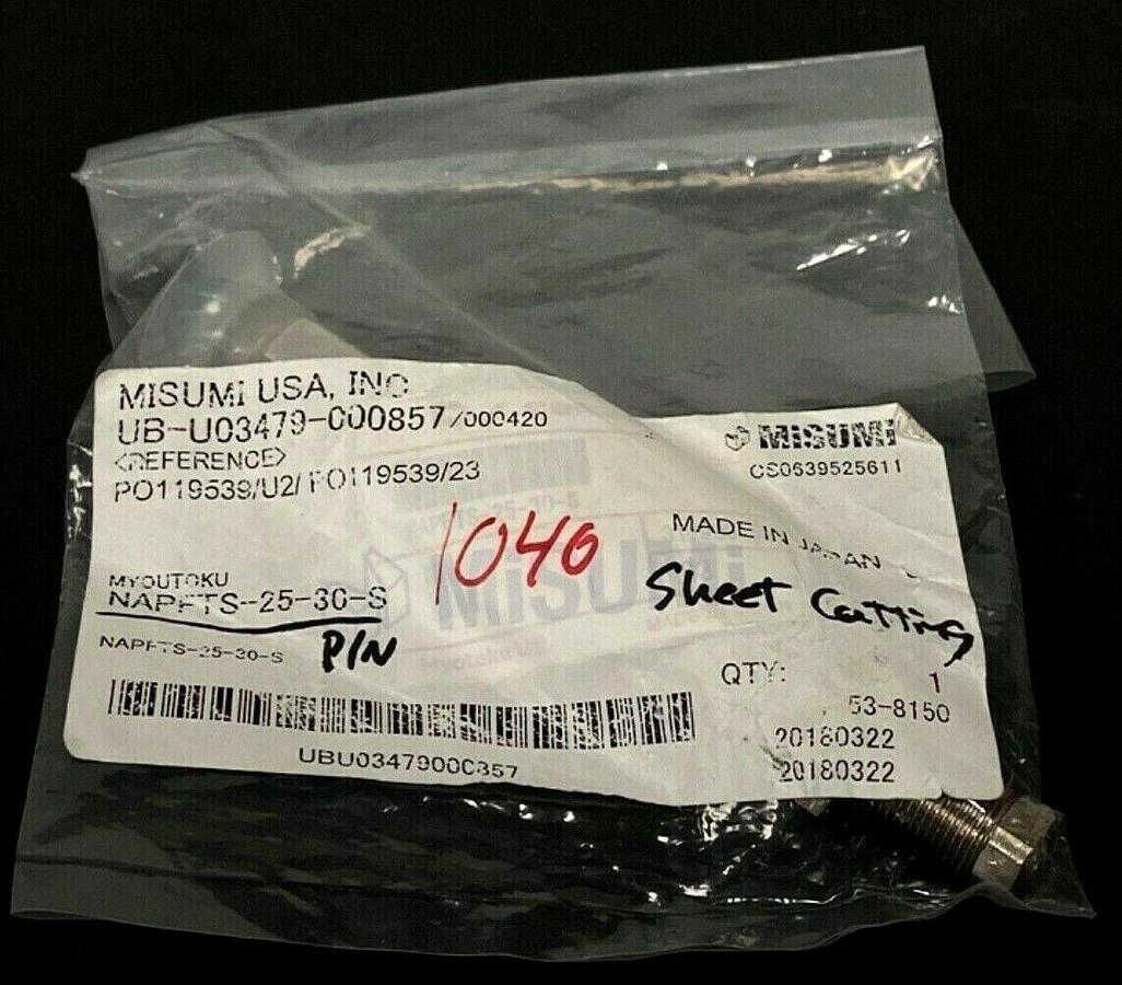Used NEW MYOTOKU NAPFTS-25-30-S PAD W/ BUFFER BRACKET NAPFTS2530S