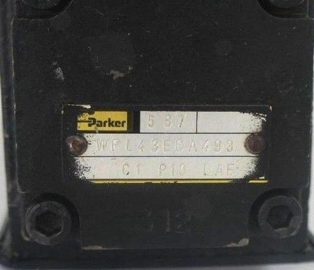 Used PARKER WPL43ECA493C1P10 SERVO SOLENOID VALVE WPL43ECA493