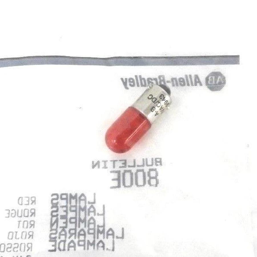 Used NEW ALLEN BRADLEY 800E-N157R RED LED LAMP SER. C, 24V AC/DC