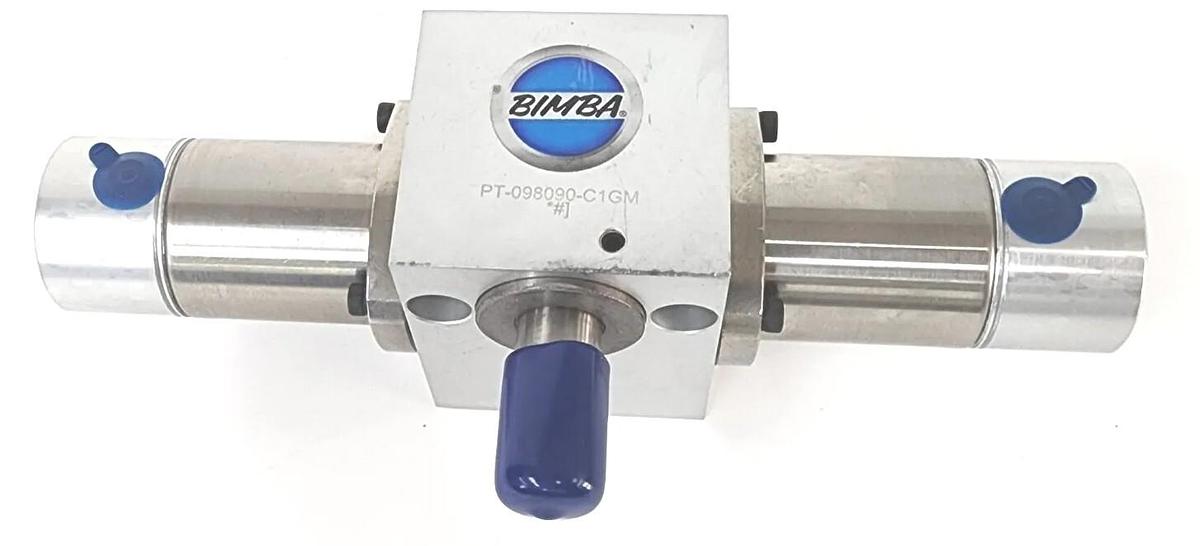 Used NEW BIMBA PT-098090-C1GM PNEU-TURN PNEUMATIC ROTARY ACTUATOR